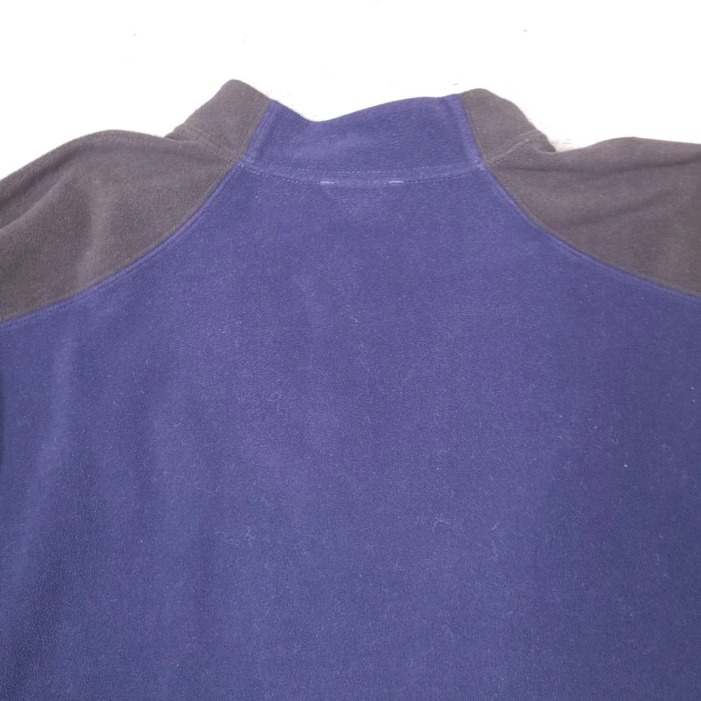 The North‎ Face Sweater Mens Large Blue 1/4 Zip Fleece Long Sleeve TKA 100